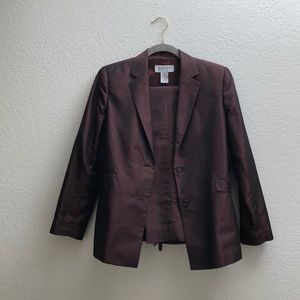 Alfani Pants Suit (Petite) - Bronze, 100% Silk